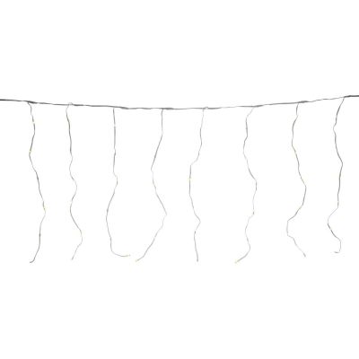 10. LAMPKI CHOINKOWE KURTYNA ŚWIETLNA ZEW/WEW 120 LED 300X60CM Z PILOTEM CIEPŁY BIAŁY