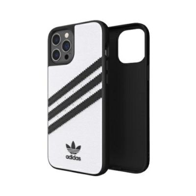 7. Etui Adidas OR Moulded Case PU na iPhone 12 Pro Max - biało-czarne