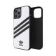 7. Etui Adidas OR Moulded Case PU na iPhone 12 Pro Max - biało-czarne