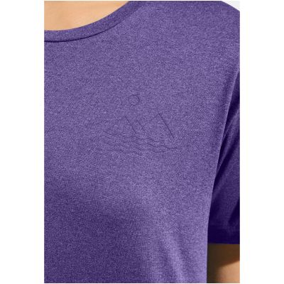 4. Koszulka damska Odlo ASCENT SUN. SEA. MOUNTAINS. T-shirt crew neck s/s fioletowa