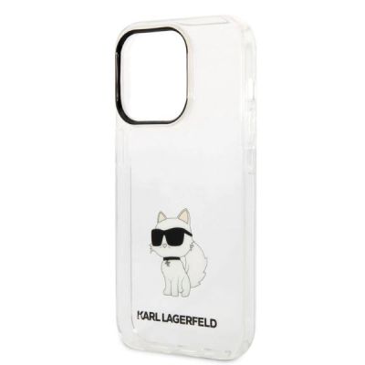 6. Etui Karl Lagerfeld Ikonik Choupette na iPhone 14 Pro Max - przezroczyste