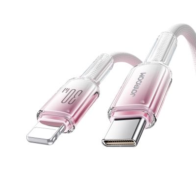 2. Kabel Joyroom S-A42 Crystal-Clear Series 30W USB-C - Lightning 1,2m - biały