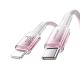2. Kabel Joyroom S-A42 Crystal-Clear Series 30W USB-C - Lightning 1,2m - biały
