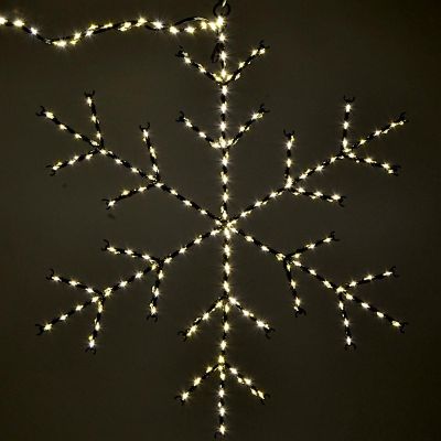 3. PŁATEK ŚNIEGU DEKORACYJNY WISZĄCY 380LED CIEPŁY BIAŁY
