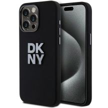 Etui DKNY Liquid Silicone Metal Logo na iPhone 15 Pro Max - czarne