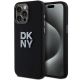 Etui DKNY Liquid Silicone Metal Logo na iPhone 15 Pro Max - czarne
