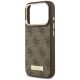 6. Etui Guess 4G Logo Plate MagSafe naiPhone 18 Pro / 17 Pro - brązowe