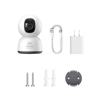 6. Kamera wewnętrzna Baseus Security P1 Lite 2K (wersja EU) – biała