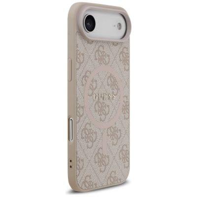 4. Etui Guess 4G Ring Classic Logo MagSafe na iPhone 17 Air - różowe