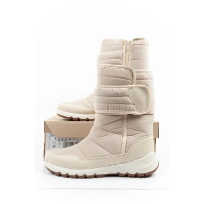 10. Easy Way buty zimowe śniegowce botki damskie ocieplane modne na zamek