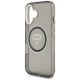 6. Etui Guess IML Metal Mountain Logo MagSafe na iPhone 16 - czarne