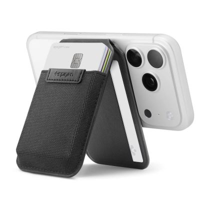2. Portfel Spigen Slim Fold S314-4 MagSafe na telefon - czarny