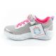 3. Skechers S Lights LED buty sportowe dziecięce dla dziewczynki na rzep szare