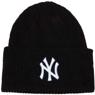 New Era Wide Cuff Beanie New York Yankees Hat 60691072 Czarne One size