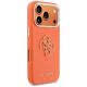 4. Etui Guess FW Resin Logo na iPhone 17 Pro - pomarańczowe