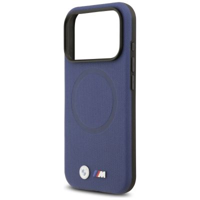 6. Etui BMW M FW Metal Logo MagSafe na iPhone 17 Pro - granatowe