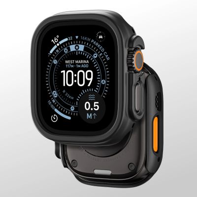 11. Etui ochronne AMAZINGTHING Minimal na Apple Watch UItra 3 49 mm - czarne