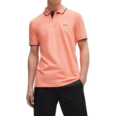 3. Koszulka męska Polo BOSS Paul Open Red slim fit czerwona (50506193-649)