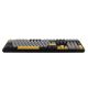 4. Klawiatura gasket F108 Gray+Orange+Deep Gray Volcano switch RGB AULA