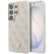 Etui Guess 4G Triangle Logo MagSafe na Samsung Galaxy S26 Ultra - różowe