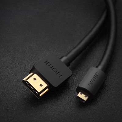 2. Kabel Ugreen HD127 micro HDMI - HDMI 2.0 4K 60Hz 1 m - czarny