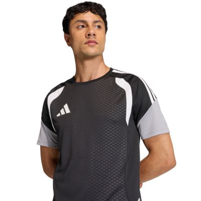 12. Koszulka męska adidas Tiro 26 Competition Training Jersey czarno-szaro-biała JX4254