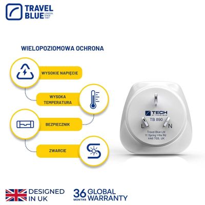 3. TRAVEL BLUE PRZEJŚCIÓWKA ADAPTER SHUCKO -> AUSTRIALIA NOWA ZELANDIA