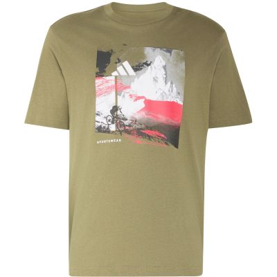 2. Koszulka męska adidas Memories of Sport Outdoor Graphic khaki KC7098