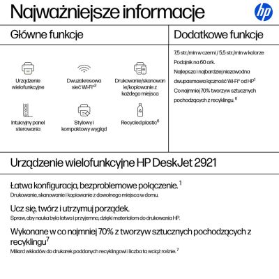 133. Urządzenie wielofunkcyjne HP DeskJet 2921 (A24HWB)