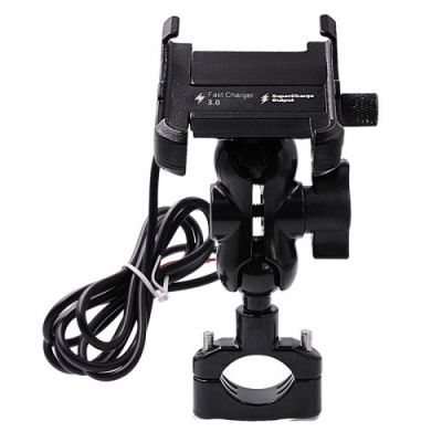 2. Uchwyt na telefon i ładowarka FreedConn MC10 + BM2R mocowanie do główki ramy