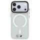 3. Etui BMW M IML Frosted Metal Logo & Trims MagSafe na iPhone 18 Pro / 17 Pro - przezroczyste