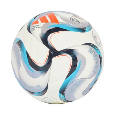 2. Piłka nożna adidas UEFA Nations League 26/27 Pro biało-niebiesko-pomarańczowa KE7539