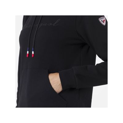 9. Bluza Rossignol W Logo Sweat Hood Fl czarny