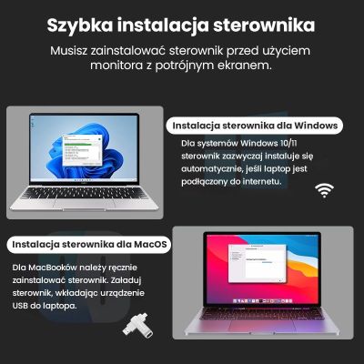 7. EXTRALINK SMART LIFE 14" 2-SCREEN MONITOR FOR LAPTOPS 12" TO 17.3"