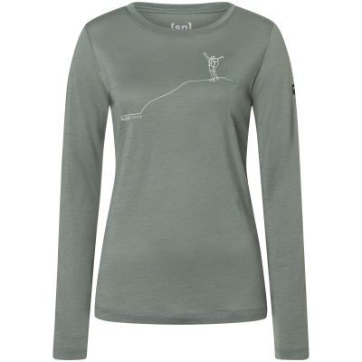 2. Bluza damska Super.natural Berggluck LS - eucalyptus/feather grey rozmiar: m