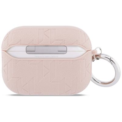 2. Etui Karl Lagerfeld Monogram Karl Head na AirPods Pro 3 - różowe
