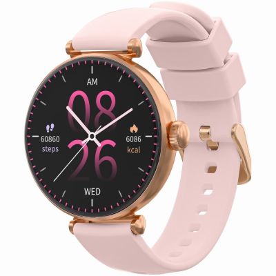 2. Smartwatch Gravity Różowe Złoto Różowy 2 Paski GT26-1