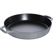 Patelnia żeliwna z dwoma uchwytami Staub - 34 cm, Grafitowy