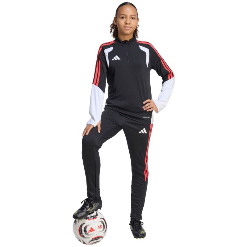 6. Bluza dla dzieci adidas Tiro 26 Competition Training Top czarno-biało-czerwona KC3783