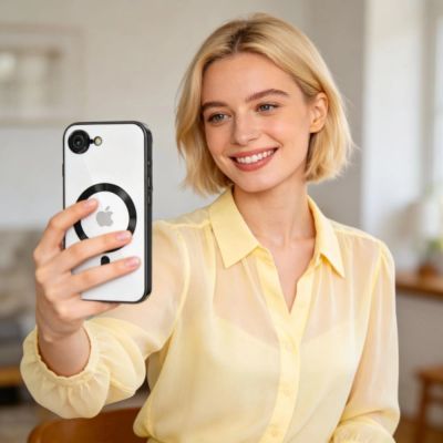 5. Etui Tech-Protect MagFlex MagSafe na iPhone 16e / 17e - przezroczyste