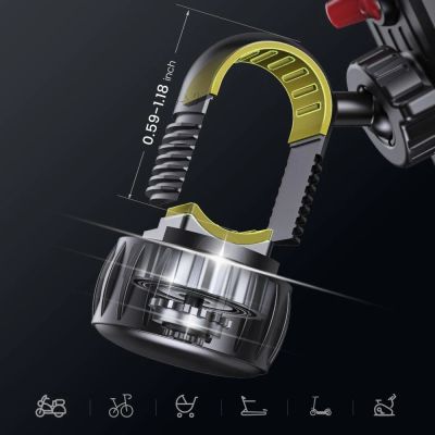 12. Uchwyt Tech-Protect V6 na kierownicę - czarny