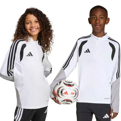 8. Bluza dla dzieci adidas Tiro 26 Competition Training Top biało-szara KA7577