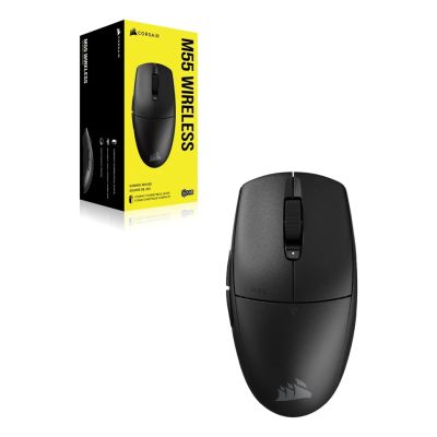 7. Corsair M55 myszka Gaming Po prawej stronie RF Wireless + Bluetooth + USB Type-A Optyczny 24000 DPI