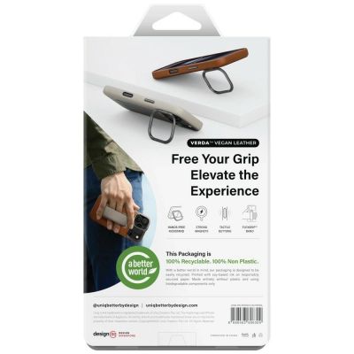 7. Etui UNIQ Heldro Pro Magclick Charging na iPhone 17 Pro - brązowe