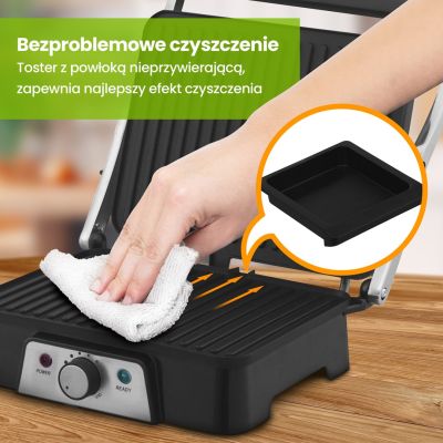 16. Grill elektryczny Extralink Smart Life Electric Grill SJ-36 2000W, z regulacją temperatury