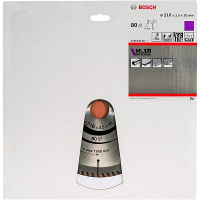 2. Bosch ?2608640447 ostrze do piły tarczowej 21,6 cm 1 szt.