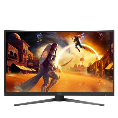 9. Monitor 31,5" AOC G4 C32G4Z 1920x1080px Full HD LCD Curved Czarny, Czerwony