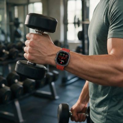 4. Pasek Tech-Protect Iconband Pro na Samsung Galaxy Watch Ultra 47 mm - czerwony