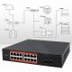 4. Qoltec Przełącznik sieciowy SWITCH Gigabit Ethernet | 16x RJ45 | 2x SFP | 1000 Mb/s