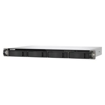 10. Qnap TS-433eU, 1U RACK, 4x 2.5"/3.5" SATA, ARM Cortex-A55 2,0GHz 4C, 4GB, 2x 2.5GbE, 2x USB 3.2, adapter 60W